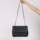 Chanel 2015 Bicolor Lambskin Paris-Salzburg Jumbo Tyrolean Flap