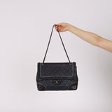 Chanel 2015 Bicolor Lambskin Paris-Salzburg Jumbo Tyrolean Flap