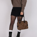 Fendi Zucca Mirage Ponyhair Mini Bauletto