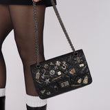 Chanel 2012 Crinkled Calfskin 2.55 Lucky Charms Reissue Single Flap 225