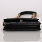 Chanel 2022 Caviar Twist Your Buttons Cardholder on Chain