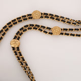 Chanel 2022 Caviar Twist Your Buttons Cardholder on Chain