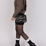 Chanel 2012 Crinkled Calfskin 2.55 Lucky Charms Reissue Single Flap 225