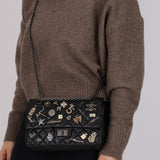 Chanel 2012 Crinkled Calfskin 2.55 Lucky Charms Reissue Single Flap 225