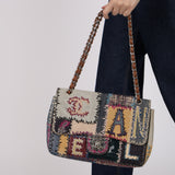 Ultra-Rare Chanel 2011 Patchwork Jumbo Single Flap Bag