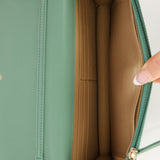 Chanel 2023 Seafoam Lambskin Pearl Crush Wallet on Chain