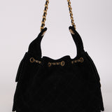 Chanel 2025 Black Small Suede 25 AGHW