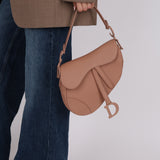 Dior 2019 So Matte Nude Medium Saddle Bag