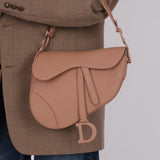 Dior 2019 So Matte Nude Medium Saddle Bag