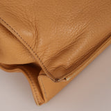 Chanel 2003 Beige Calfskin Wood Top Handle Bag