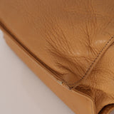 Chanel 2003 Beige Calfskin Wood Top Handle Bag