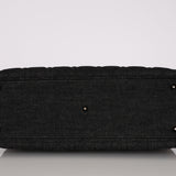 Christian Dior 2000 Denim Cannage Medium Lady Dior