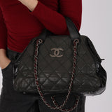 Chanel 2011 Stone Grey In The Mix Bowling Bag