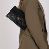 Chanel 1990 Lambskin Single Flap Bag 24K GP