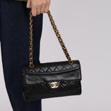 Chanel 1990 Lambskin Single Flap Bag 24K GP