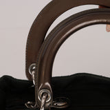 Christian Dior 2000 Deep Green Nylon Medium Lady Dior