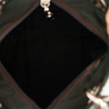 Christian Dior 2000 Deep Green Nylon Medium Lady Dior