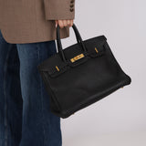 Hermes 2003 Noir Togo Birkin 35 Retourne GHW