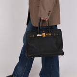 Hermes 2003 Noir Togo Birkin 35 Retourne GHW