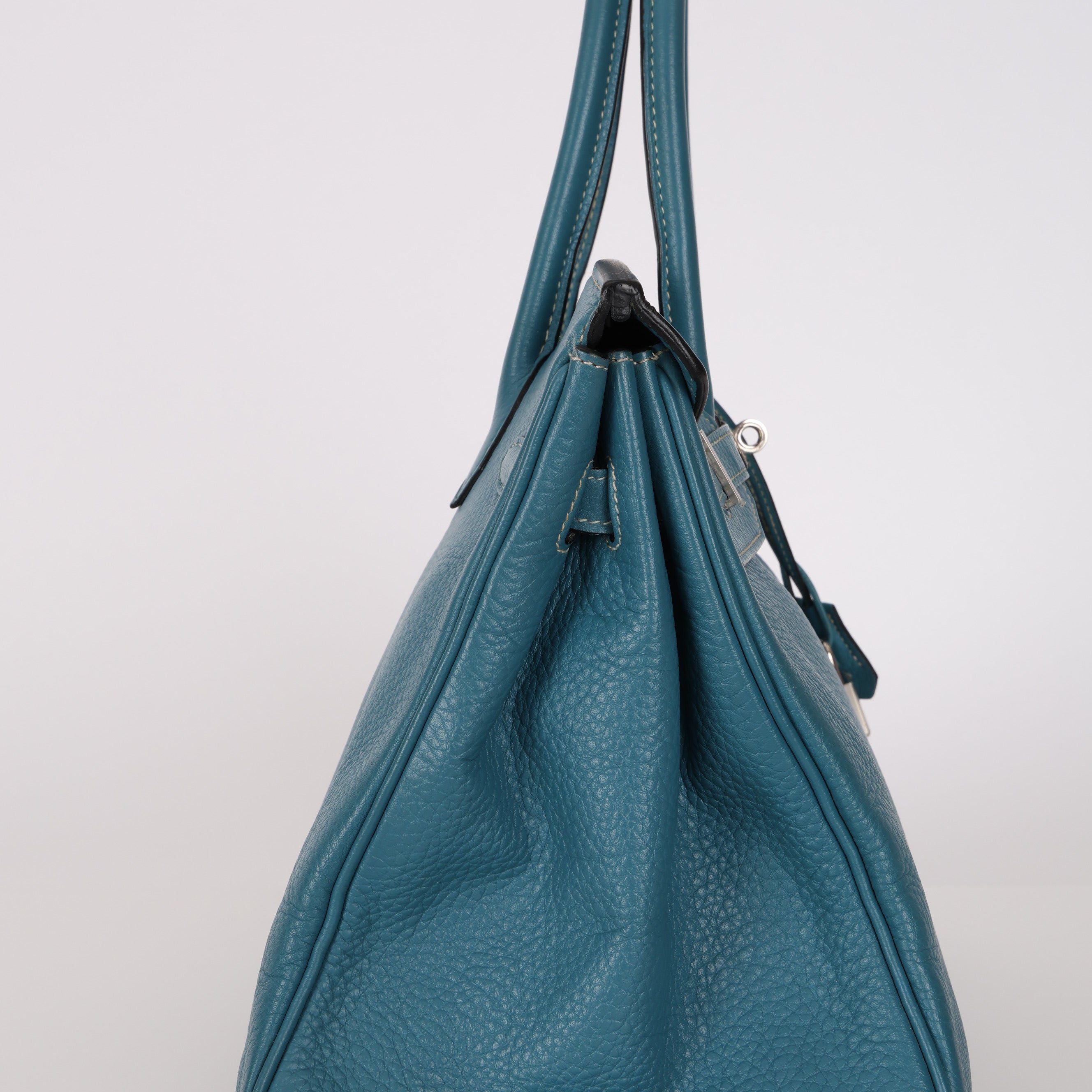 Hermès Birkin 35 Bleu Jean Clemence Retourne 2010 PHW