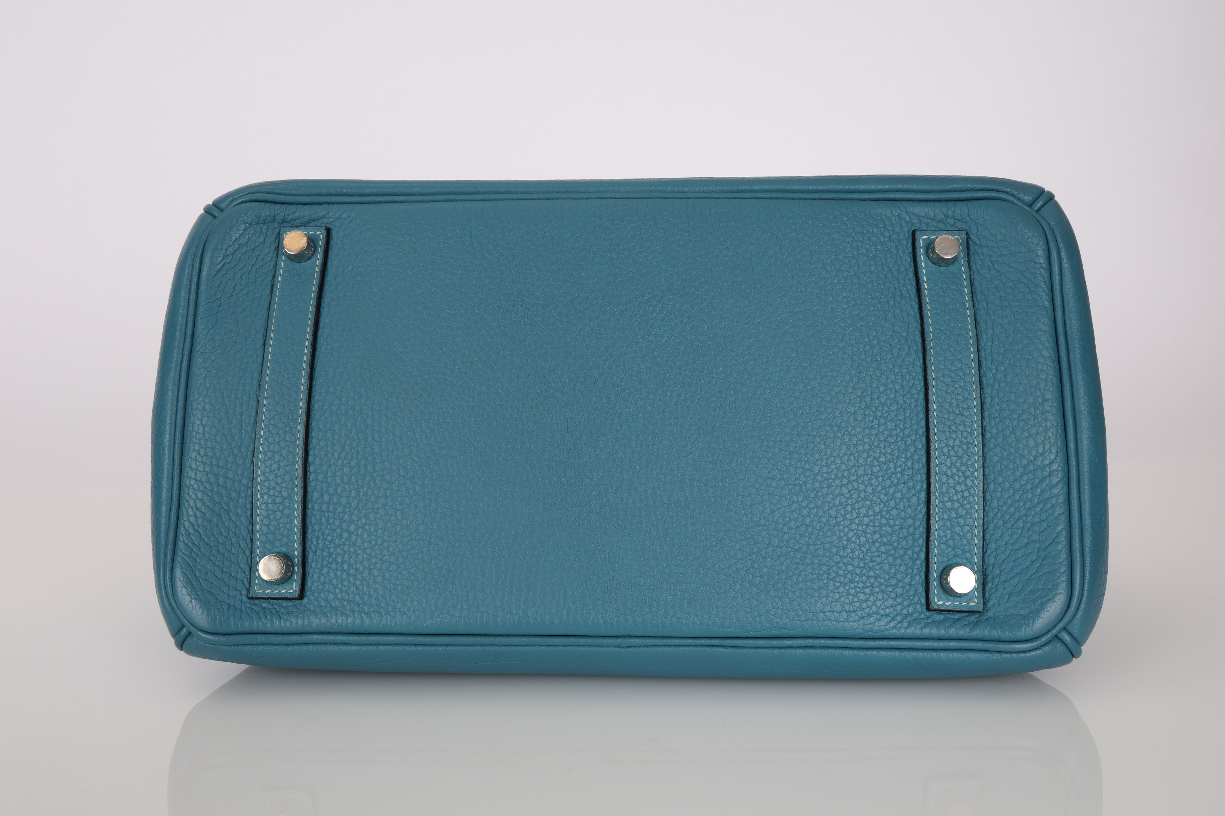 Hermès Birkin 35 Bleu Jean Clemence Retourne 2010 PHW
