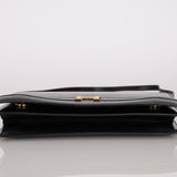 Hermès 1986 Noir Box Annie Shoulder Bag GHW