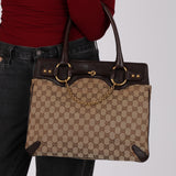 Gucci GG Canvas Horsebit Chain Tote