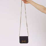 Hermès 2025 Rouge Sellier Epsom Slim Constance Wallet with Rose Confetti Evercolor Zip Case GHW