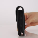 Hermès 2025 Rouge Sellier Epsom Slim Constance Wallet with Rose Confetti Evercolor Zip Case GHW