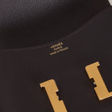 Hermès 2025 Rouge Sellier Epsom Slim Constance Wallet with Rose Confetti Evercolor Zip Case GHW