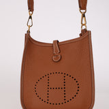 Hermès 2021 Gold Clemence Evelyne TPM GHW