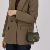 Chanel 2023 Khaki Mini Mail Clutch on Chain AGHW