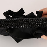 Prada Tessuto Beaded Frame Mini Bag