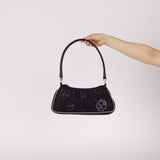 Runway Prada 2000 Tessuto 3D Rose Applique Pochette