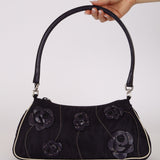 Runway Prada 2000 Tessuto 3D Rose Applique Pochette