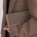 Bottega Veneta Lambskin Intrecciato Wallet on Chain