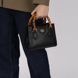 Gucci Leather Bamboo Top Handle Diana Bag