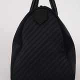 Yves Saint Laurent Navy Nylon Cassandra Logo Boston Bag