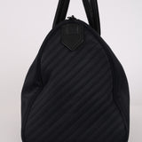 Yves Saint Laurent Navy Nylon Cassandra Logo Boston Bag
