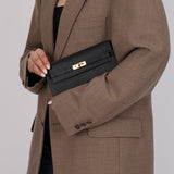 Hermès 2021 Noir Epsom Kelly to Go Wallet GHW