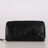 Rare Loewe Glazed Calfskin Lace Anagram Continental Wallet