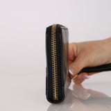 Rare Loewe Glazed Calfskin Lace Anagram Continental Wallet