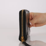 Rare Loewe Glazed Calfskin Lace Anagram Continental Wallet