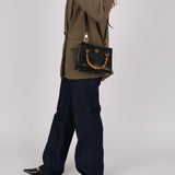 Gucci Leather Bamboo Top Handle Diana Bag