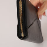 Rare Loewe Glazed Calfskin Lace Anagram Continental Wallet