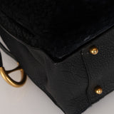 Loewe Grained Leather Shearling Patchwork Amaya Bag