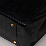 Loewe Grained Leather Shearling Patchwork Amaya Bag