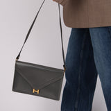 Hermès 1982 Graphite Box Lydie GHW