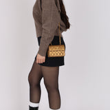 Chanel 1990 Metallic Bronze Micro Half Flap Bag 24K GP