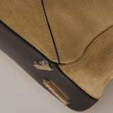 Loewe Sand Beige Suede Fringe Medium Puzzle Bag